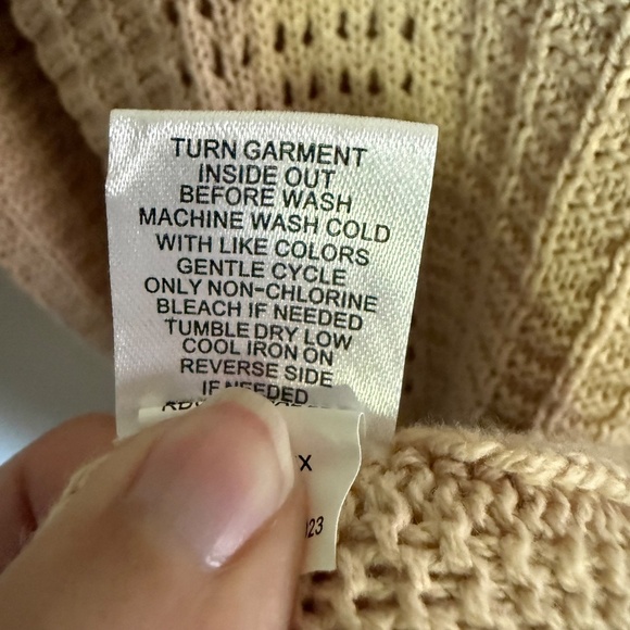 Freshman 1996 Beige Stretchy Crochet Knit Midi Dress Sleeveless Size XS‎ - Picture 11 of 12